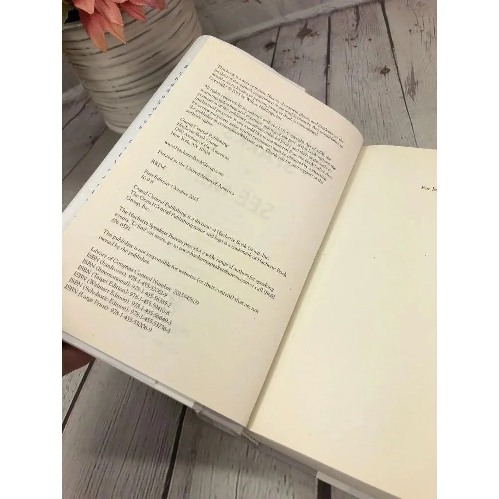 nicholas Sparks hard cover novel SEE ME first edition 2015